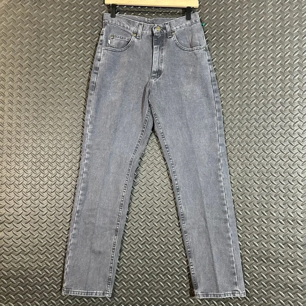 Vintage L.L Bean Classic Slim Fit‎ Distressed Gray Denim Jeans Men's Size 29X30